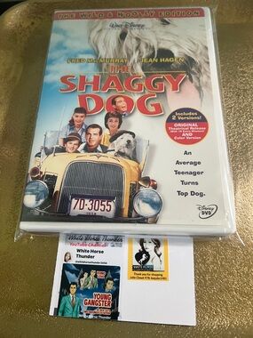 #1782*Disney The Shaggy Dog DVD - White
